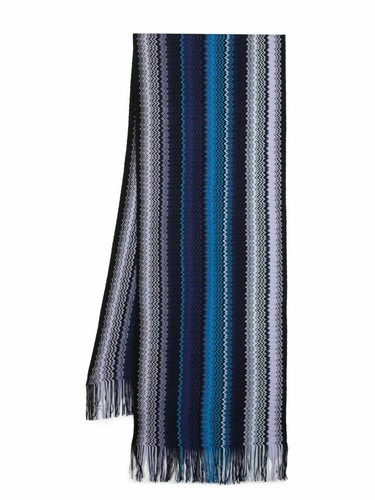 Missoni blue men scarf with - missoni, men's